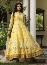 Dolla Silk Gown in Yellow Colour